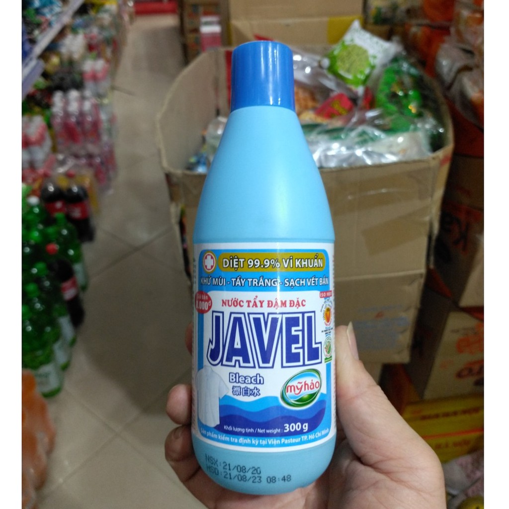 Nước tẩy đậm đặc javel mỹ hảo chai 300ml