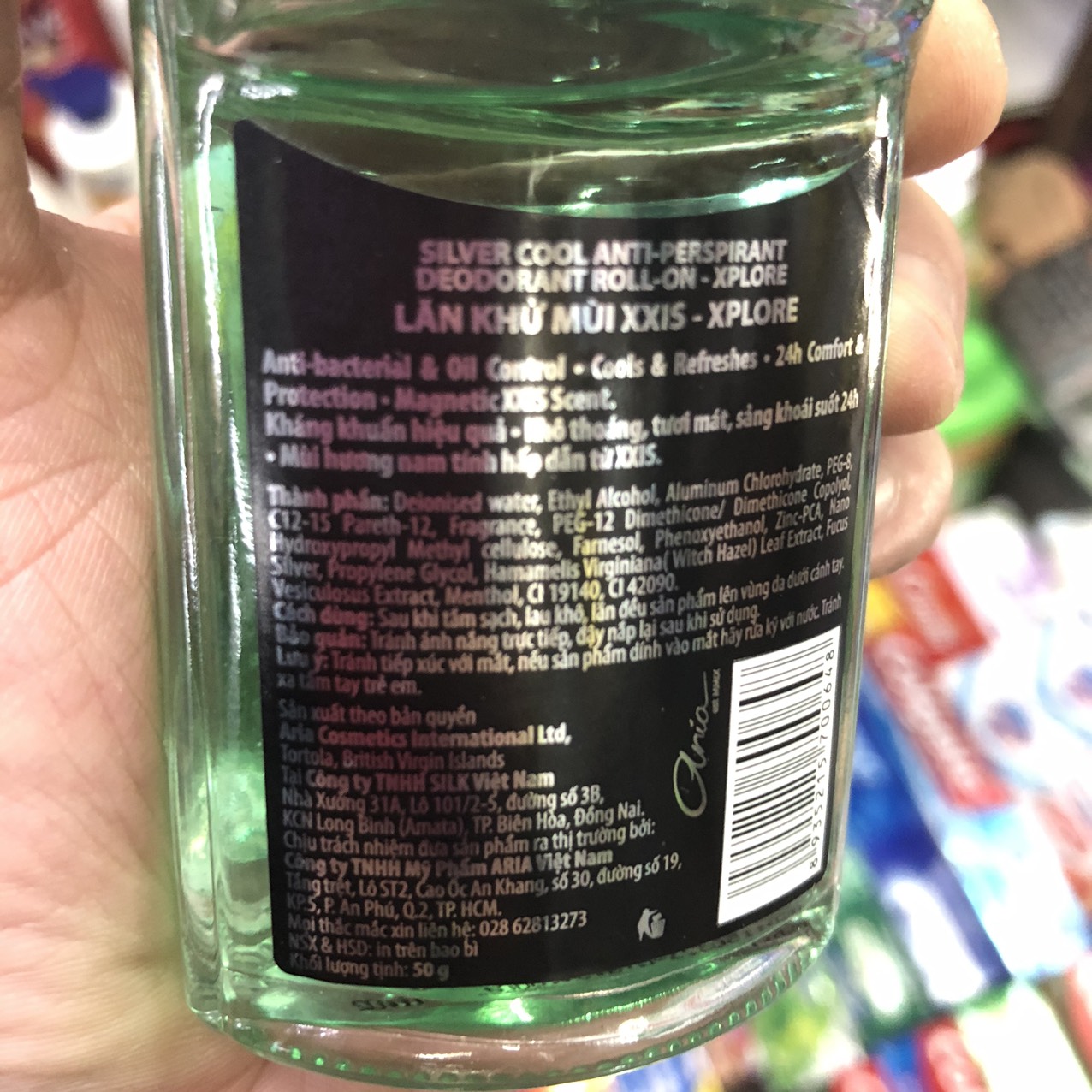 Lăn khử mùi XXIS 50ml dành cho nam