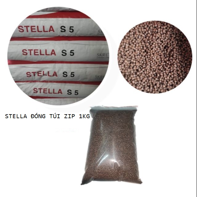 Cám Stella Thức Ăn Cho Cá Koi Đóng Túi Zip 1kg