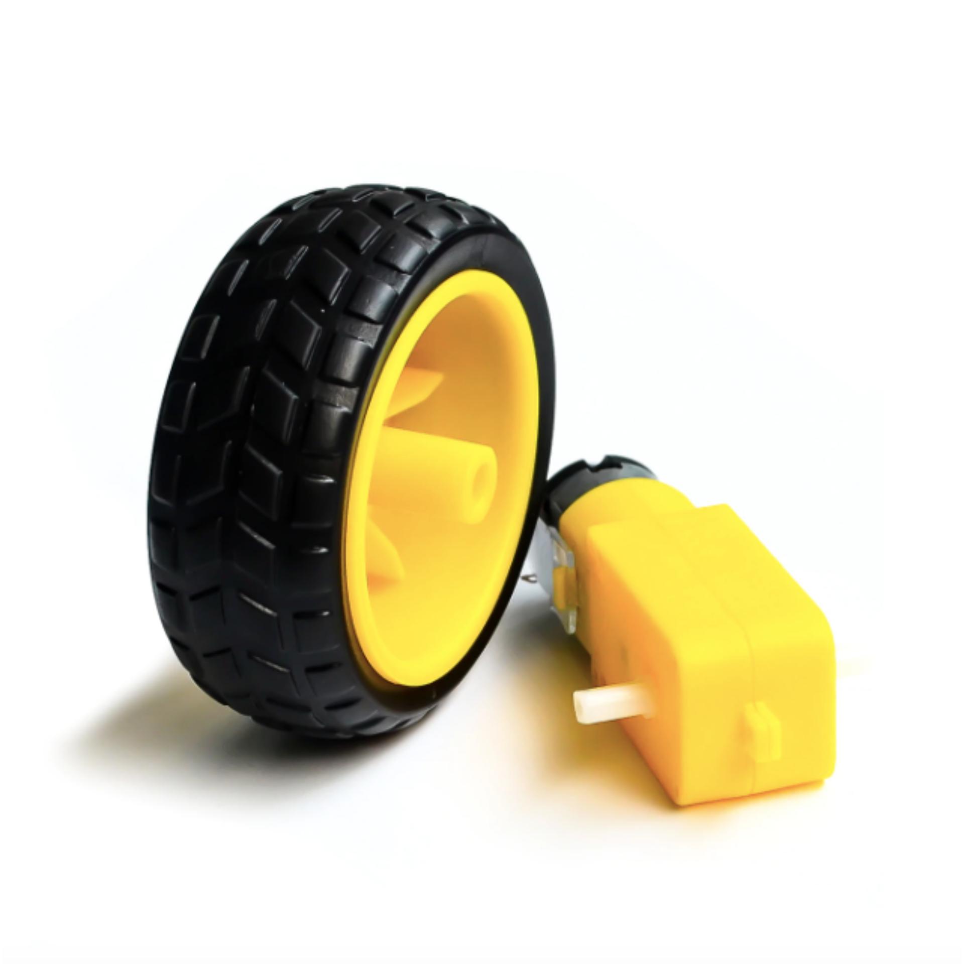 [HCM]Bộ 1 động cơ mô tơ giảm tốc 1 bánh xe - DC 1:48 - Cực Mạnh - DIY Xe Đồ Chơi