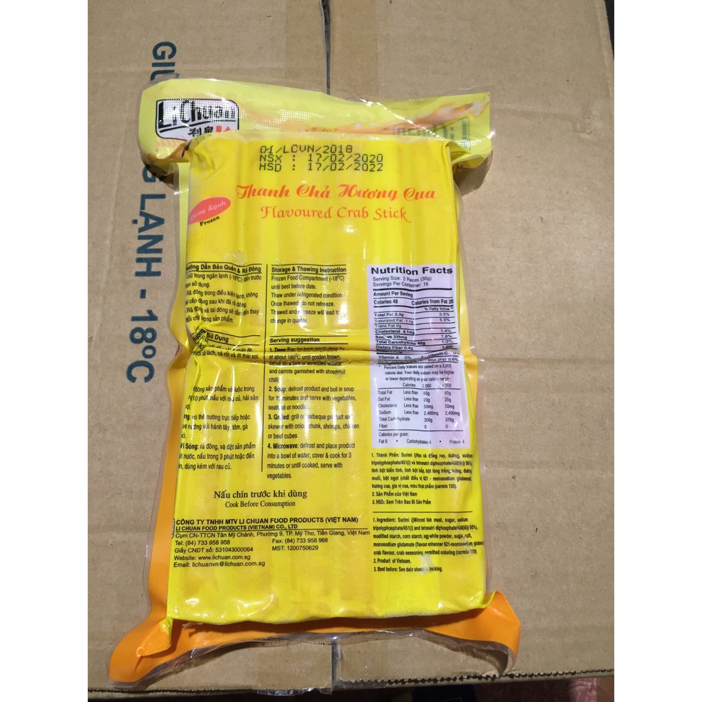 Thanh chả cua Lichuan 500g