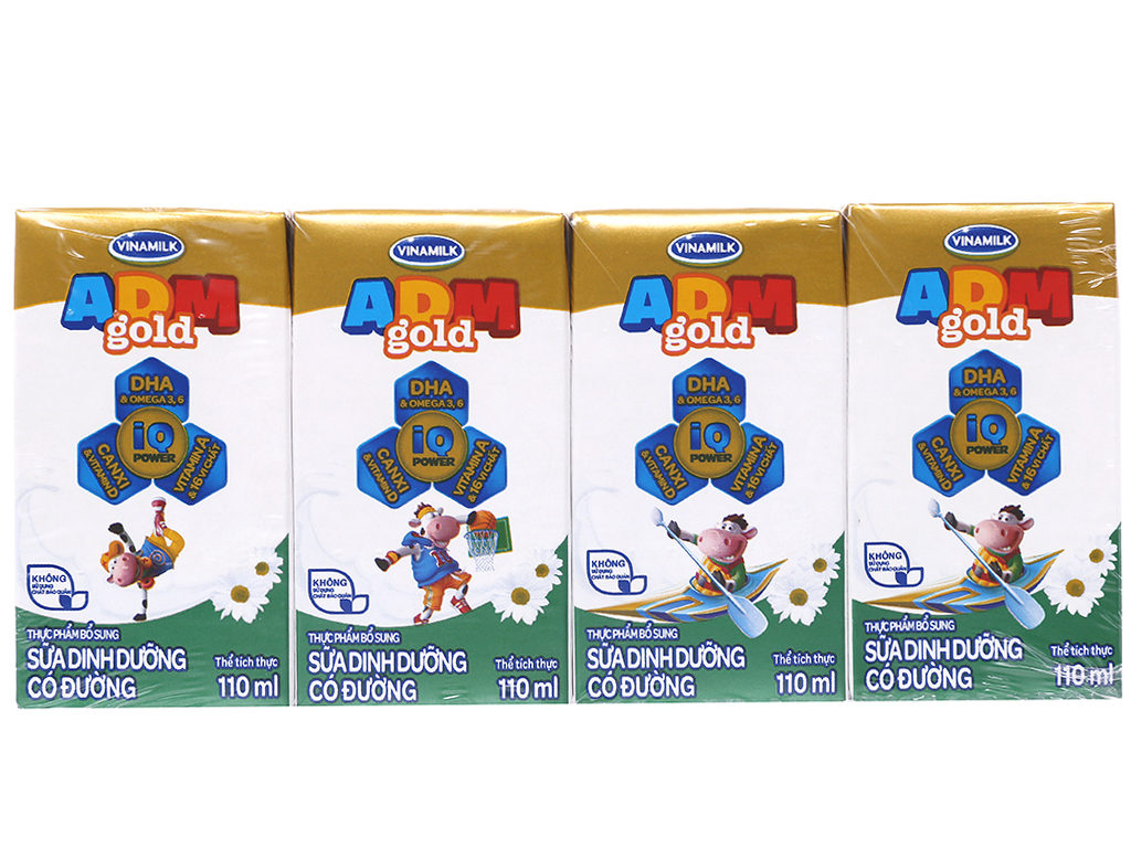 Thùng sữa ADM gold có đường 110ml (48hộp)