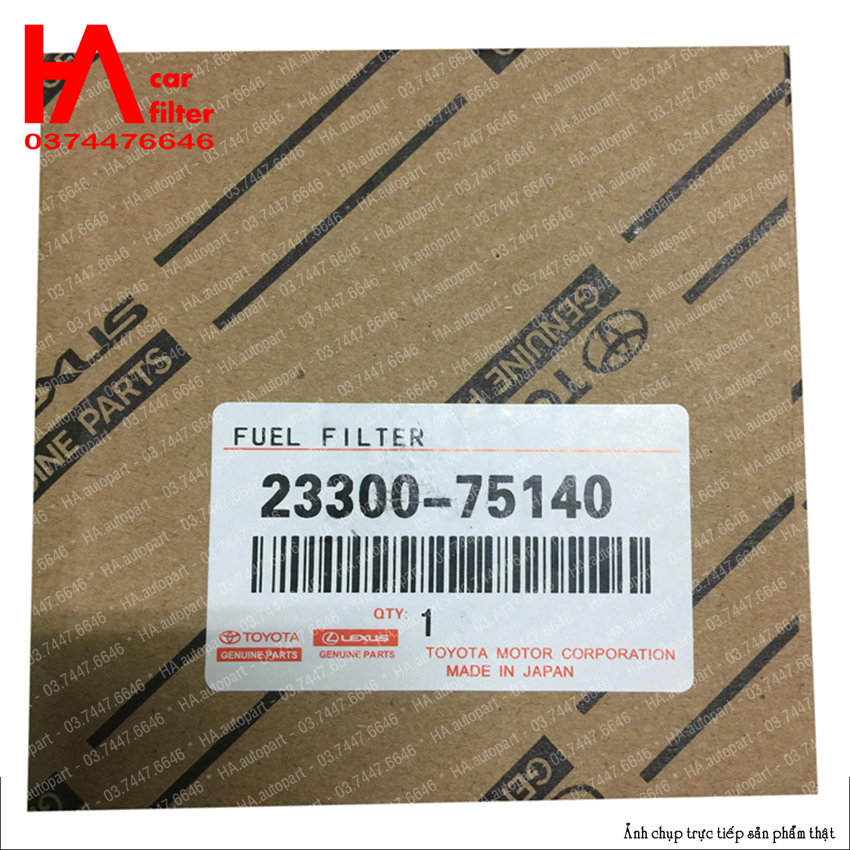 Lọc nhiên liệu (lọc xăng) Toyota - Loại có tai