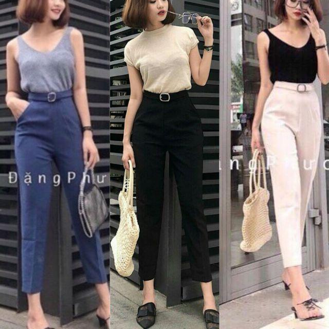 QUẦN TÂY NỮ ĐAI VUÔNG CÚC LỆCH