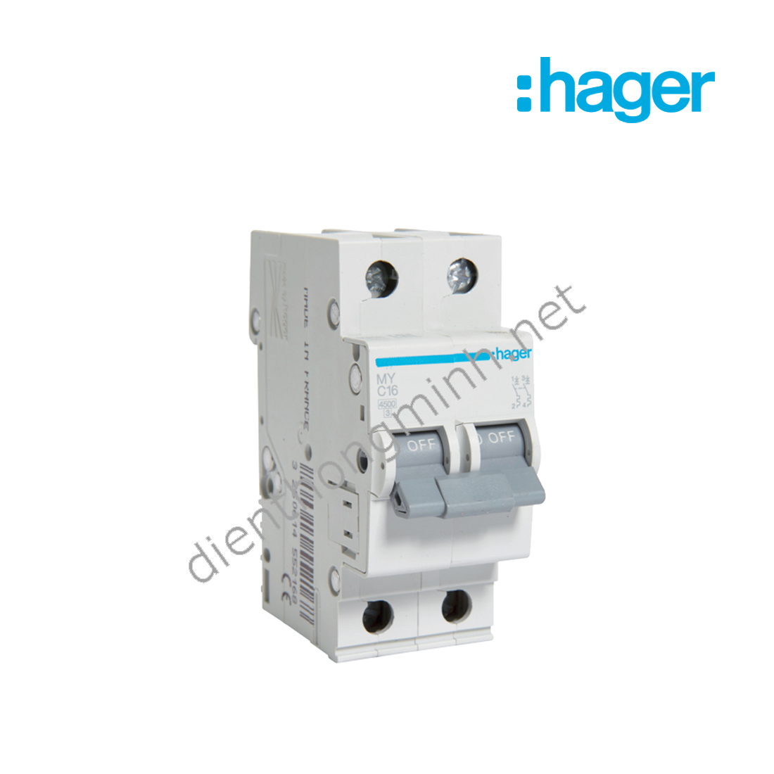 [HCM]Cầu Dao Tự Động MCB 2P 10A Hager - MY210E