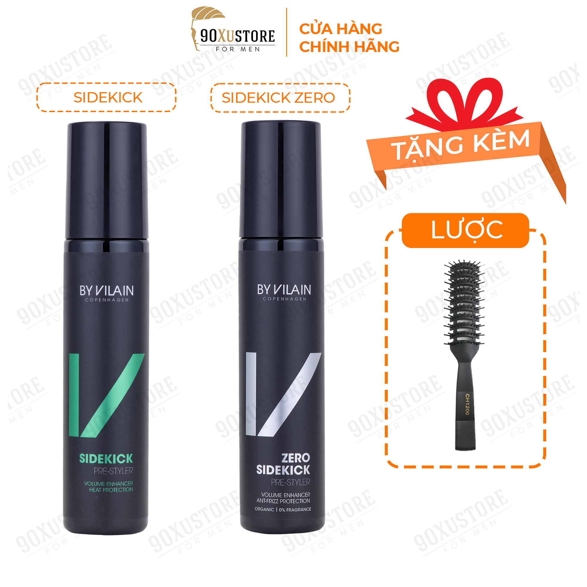 Xịt tạo phồng tóc nam nữ By Vilain Sidekick , Sidekick Zero , giữ nếp tóc
