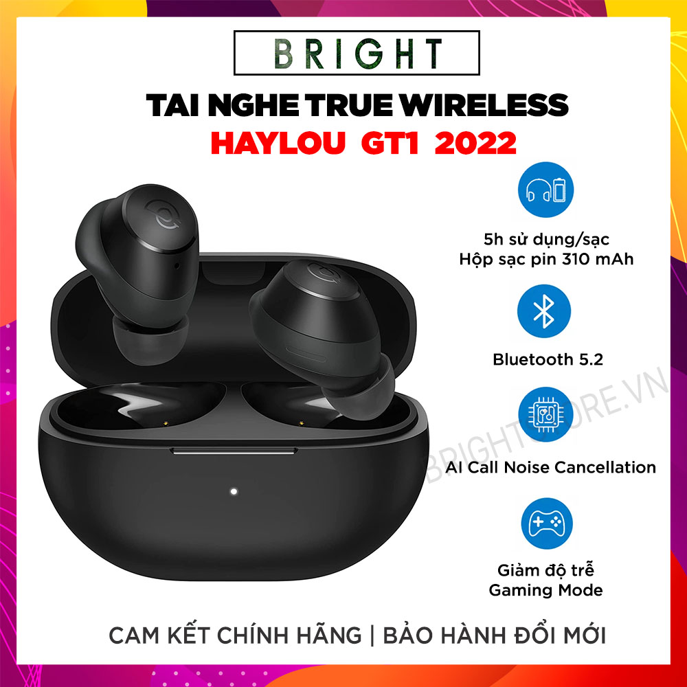 [HCM]Tai Nghe True Wireless Haylou GT1 2022 - Bluetooth 5.2