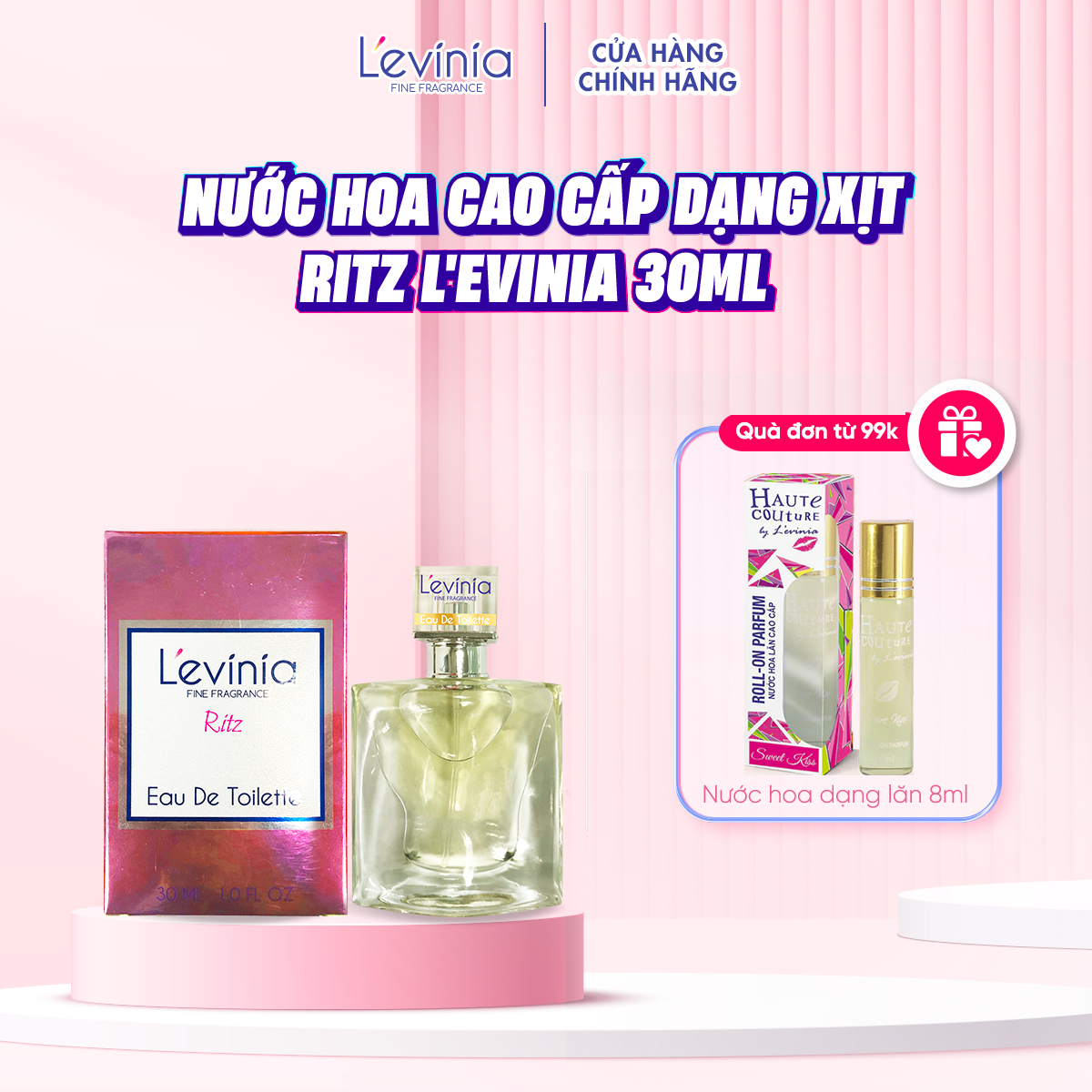 Nước Hoa Cao Cấp Dạng Xịt L'evinia RITZ 30ml