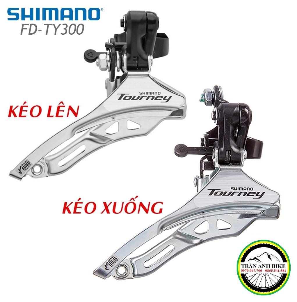 Sang đĩa xe đạp shimano tourney fd ty300 - hàng chính hãng