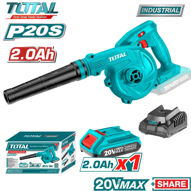 Máy thổi bụi , thổi lá dùng pin lithium 20v total tabli200181