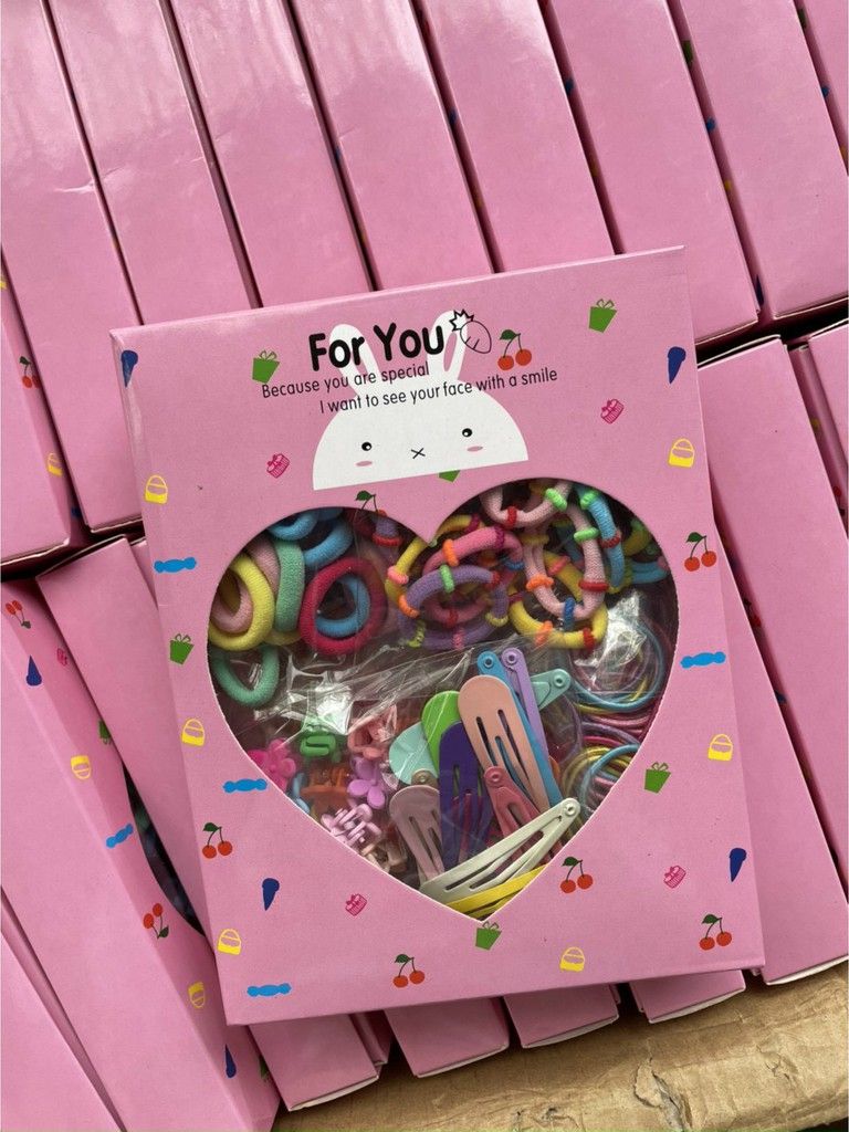 HỘP CỘT TÓC 780 CHI TIẾT CHO BÉ ĐỦ MÀU - KẸP TÓC XINH XẮN CHO BÉ- HỘP TÓC 780 CHI TIẾT HAPPY DAY ĐỦ LOẠI CHO BÉ TẠO KIỂU TÓC TẠI NHÀ