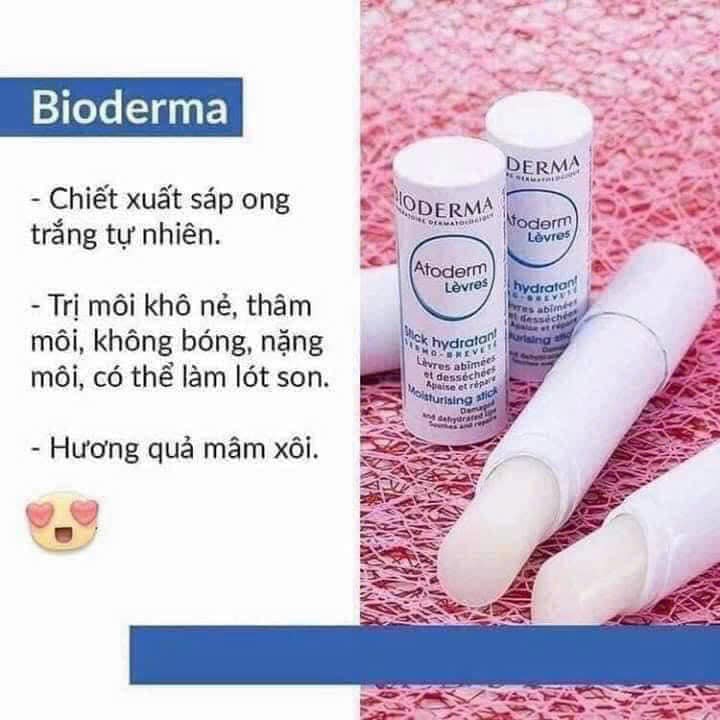 et 2 cây Son dưỡng Bioderma pháp