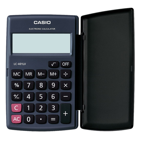 [HCM]Máy tính bỏ túi Casio LC-401LV (Xám)