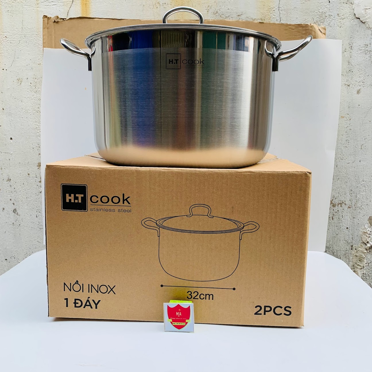 Nồi HT Cook 28cm/30cm/32cm luộc 2 con gà
