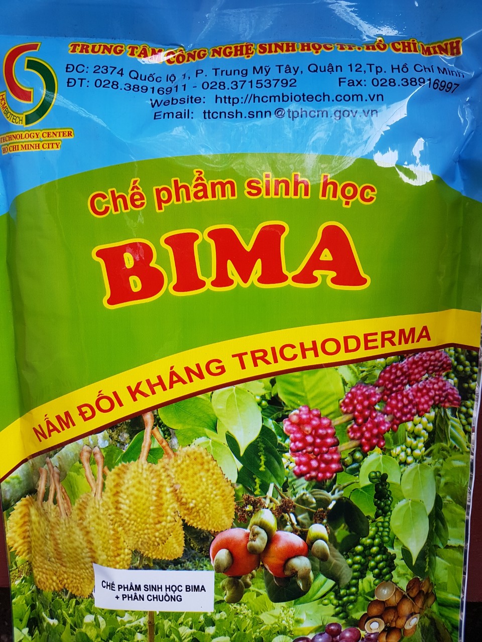 Chế phẩm sinh học BIMA chứa nấm đối kháng Tricoderma - ủ phân và kháng bệnh (1kg)