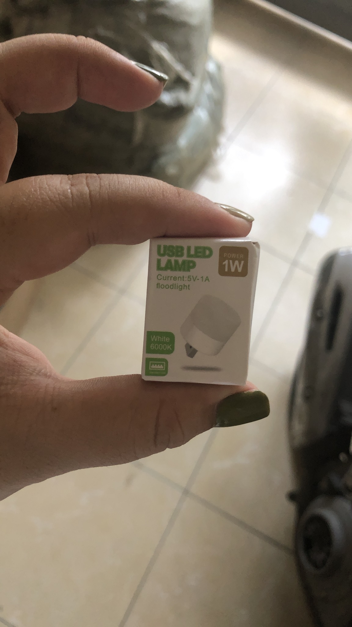 Đèn ngủ mini hình tròn bóng LED - Cổng USB
