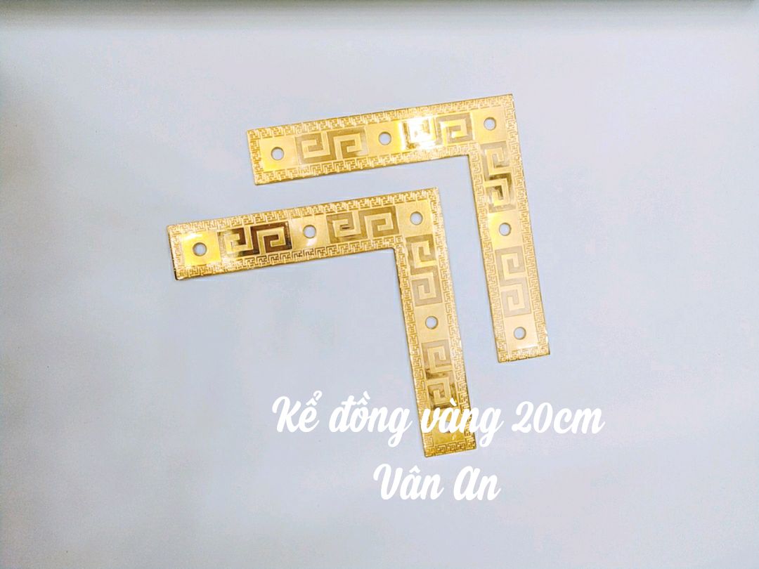 Combo 2 ke góc đồng vàng 20cm G01
