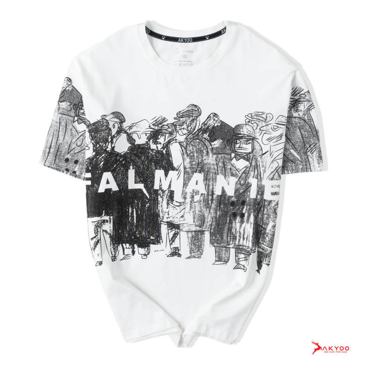 Áo Thun Trắng Họa Tiết 3D Dành Cho&hellip;