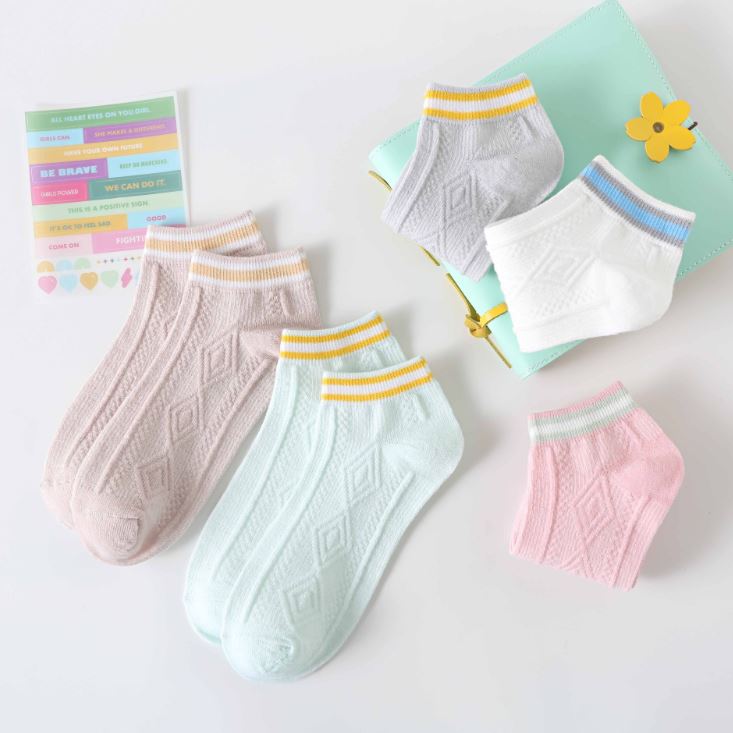 Set 10 Đôi Tất Vớ Nữ Cổ Kẻ S4 Siêu HOT