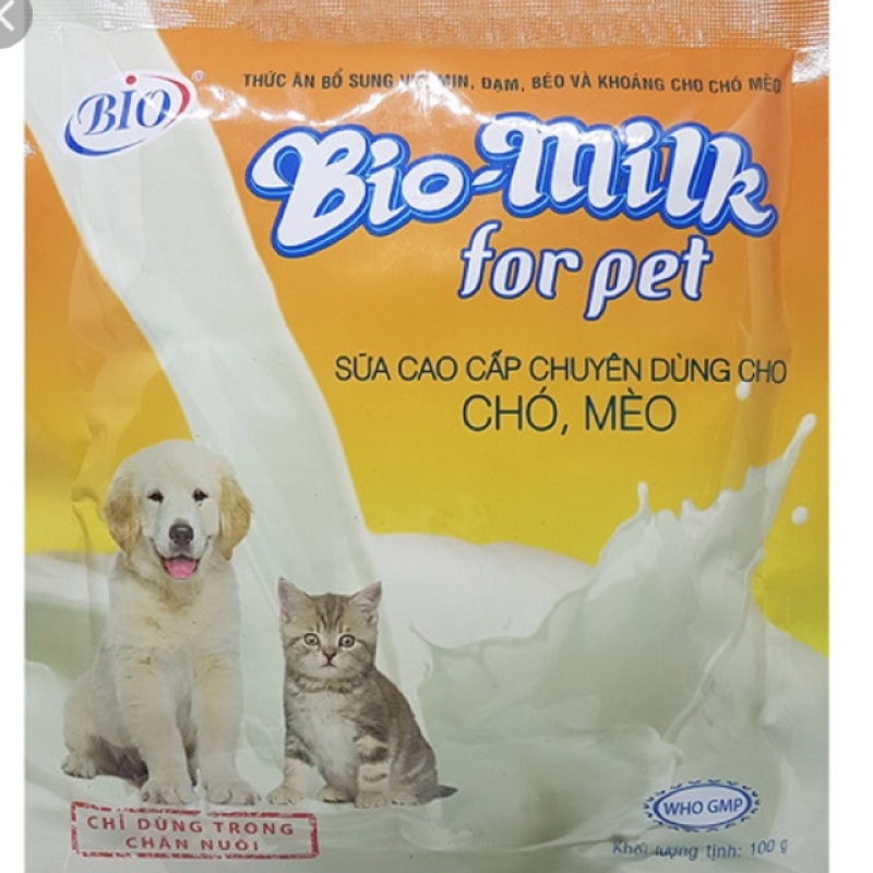 1 gói Sữa cho chó mèo - tặng 1 gói phòng bệnh chó mèo