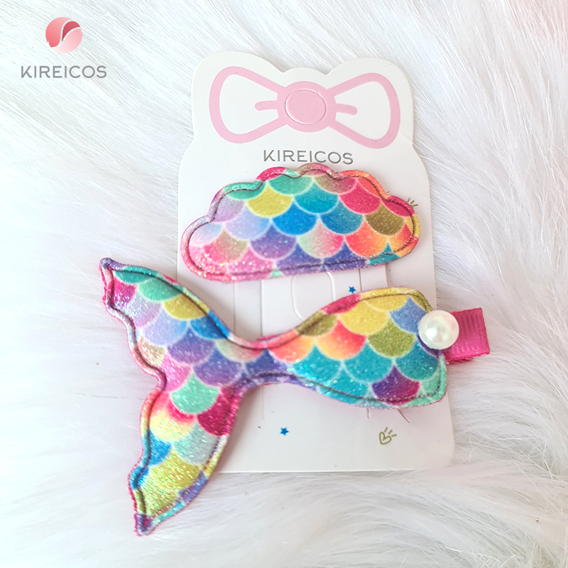 [HCM]Set 2 Kẹp Tóc Đuôi Cá Đám Mây Lấp Lánh Siêu Cute