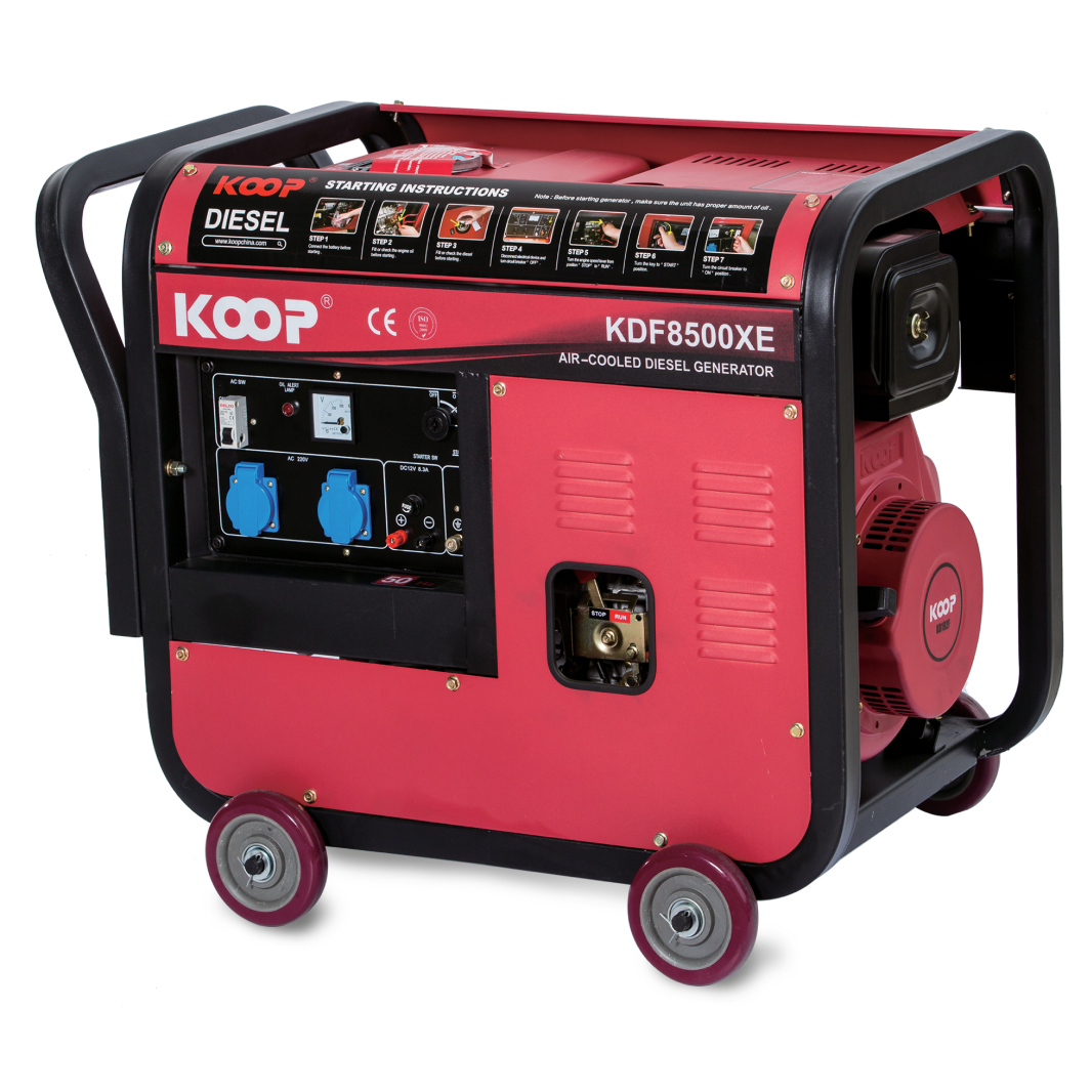 Máy Phát Điện Chạy Dầu 6.5kVA Koop KDF8500XE