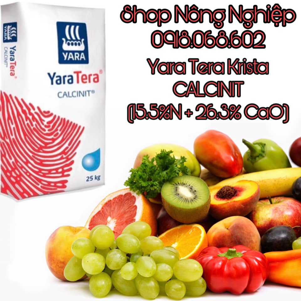 Phân bón hòa tan Yara Krista Calcinit (Đạm Canxi) 500gr