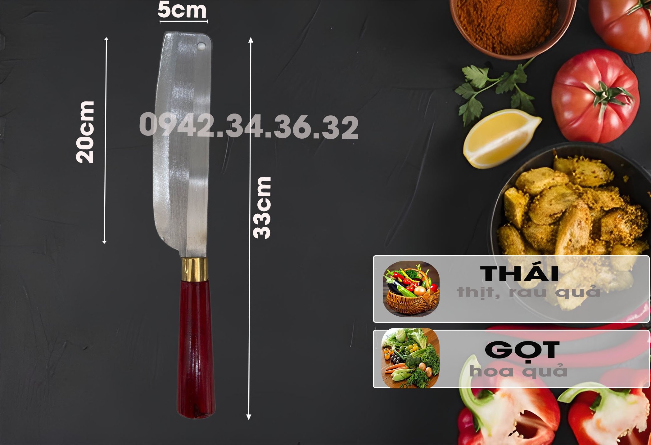 Dao thái thịt, gọt hoa quả Đa sỹ