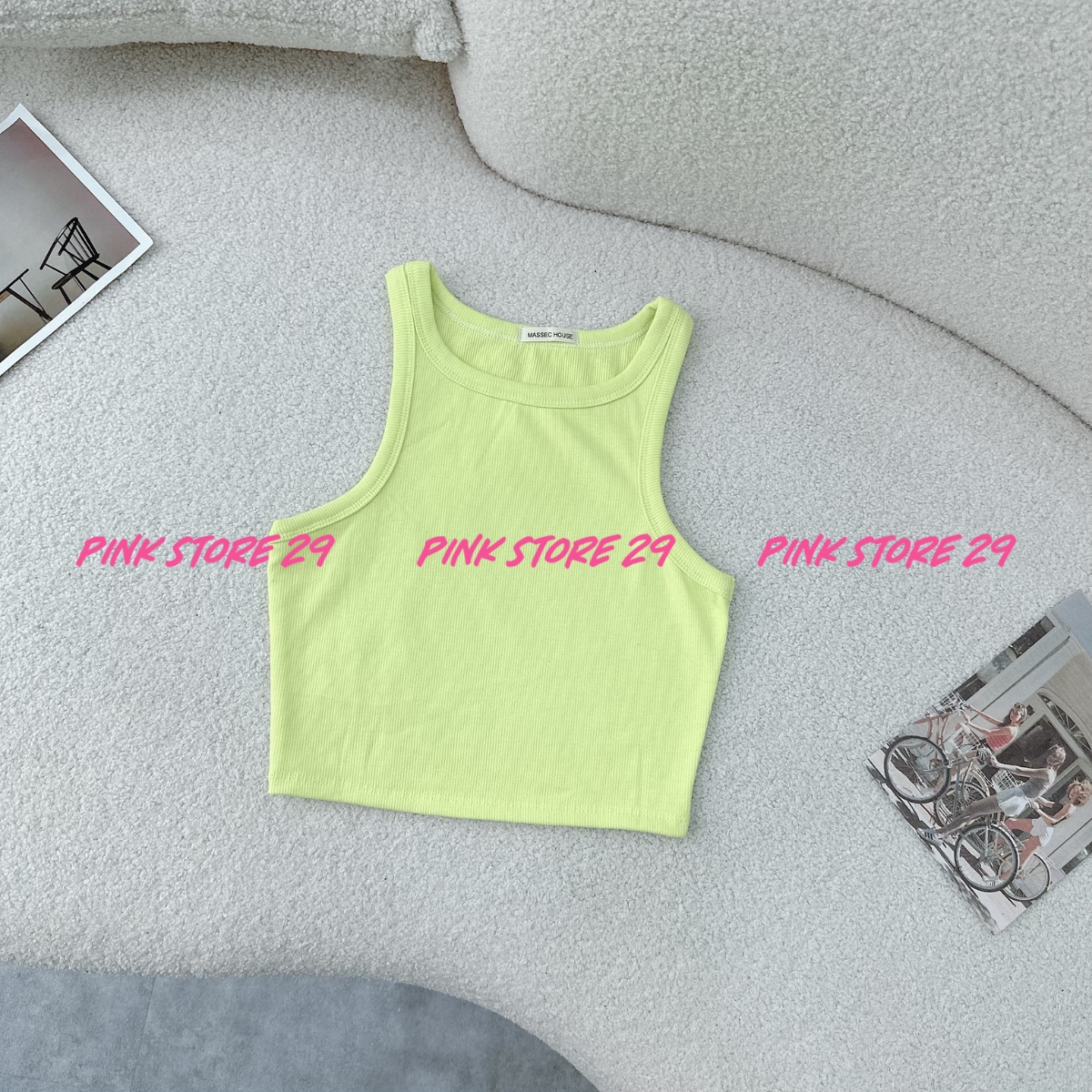 Áo Ba Lỗ Nữ Kiểu Dáng Croptop Ôm Trọn Body, Phiên Bản CHILLIN' SUMMER A513899