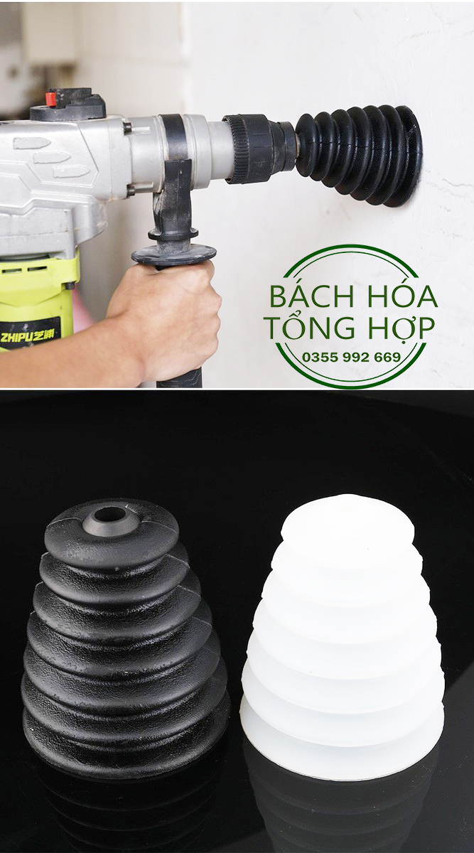 Dụng cụ chắn bụi máy khoan bê tông