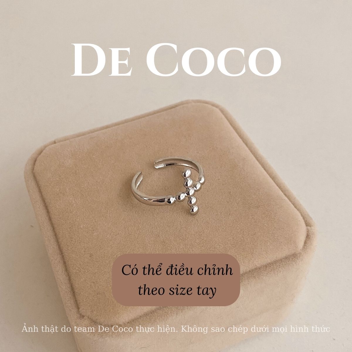 Nhẫn titanium, nhẫn nữ Aven De Coco