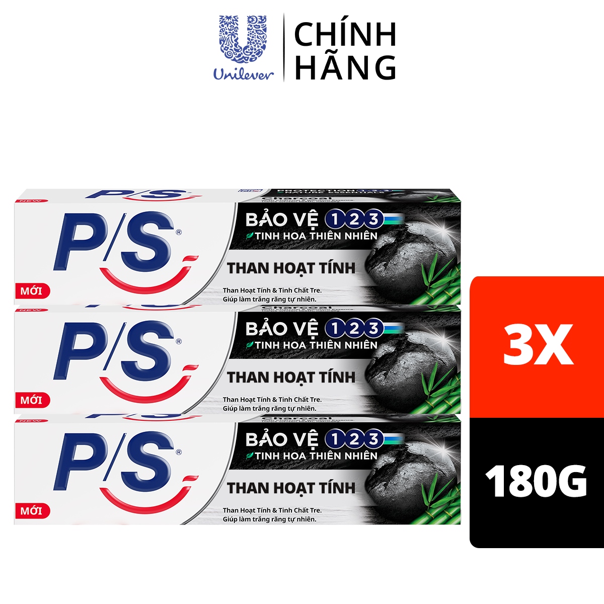 BÁO GIÁ VỈ 3 BÀN CHẢI ĐÁNH RĂNG P/S MUỐI TRE (1001, 1003) | Shopee Lazada Sendo Tiki mới nhất 76 ❏ Combo 3 hộp Kem đánh răng P/S Bảo vệ 123 Than Hoạt Tính giúp làm trắng răng tự nhiên 230g/hộp