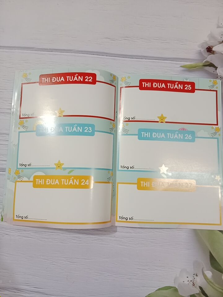 Sổ thi đua tích điểm - Khen thưởng khổ A5