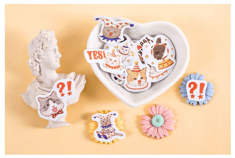 Bộ 46 Sticker Mèo Ảo Thuật E110