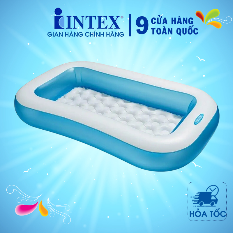 Bể bơi phao INTEX chữ nhật 57403 - Hồ bơi cho bé mini, Bể bơi phao trẻ em
