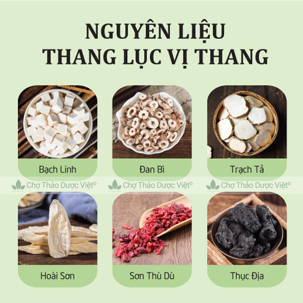 Lục vị thang, tư âm, bổ thận, 3 thang - Chợ Thảo Dược Việt