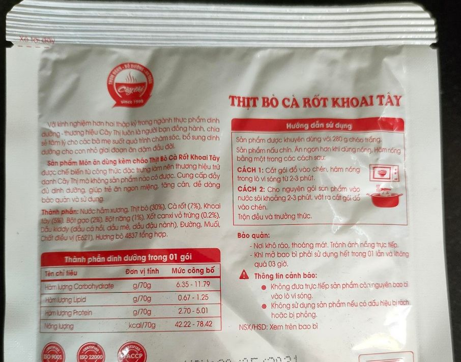 [HCM]Combo 05 gói Thức ăn kèm cháo