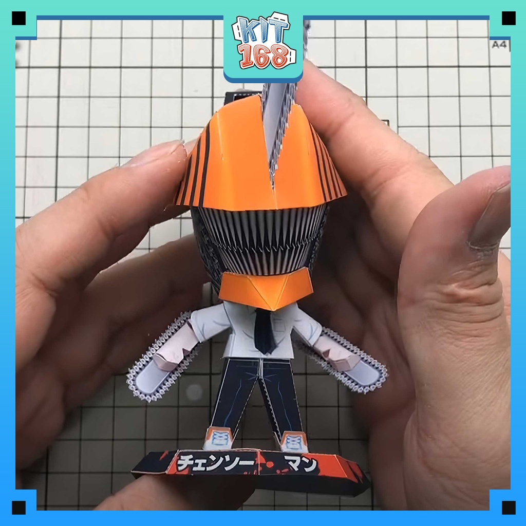 Mô hình giấy Anime Game Chibi Denji - Chainsaw-man ver 2