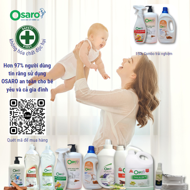 Thùng 20 chai nước rửa tay hữu cơ OSARO