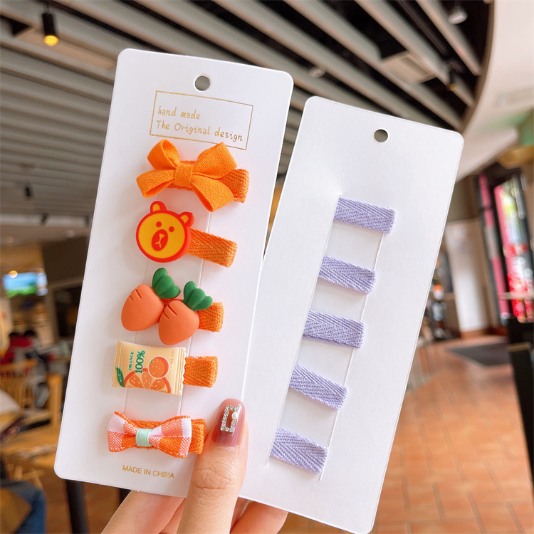 Set 5 Kẹp Tóc Nơ Xinh Xắn Cho Bé Gái