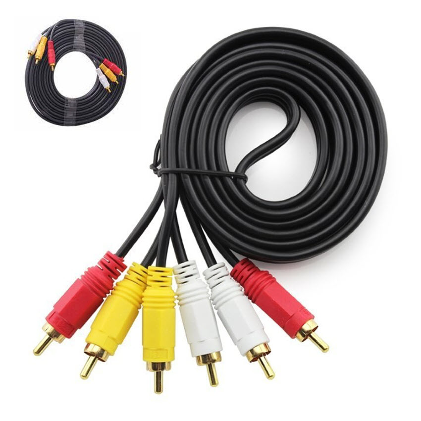 Cáp AV hoa sen Video và Audio RCA dài 15m