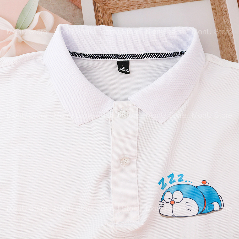 Áo thun có cổ DORAEMON DOREMON Unisex dễ thương cute MON0505