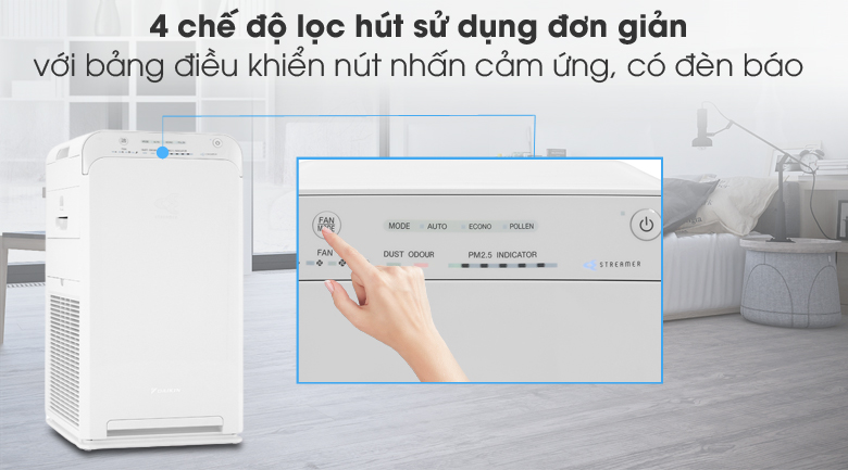 [GIAN HÀNG UY TÍN] [HÀNG CHÍNH HÃNG] Máy Lọc Không Khí DAIKIN MC40UVM7