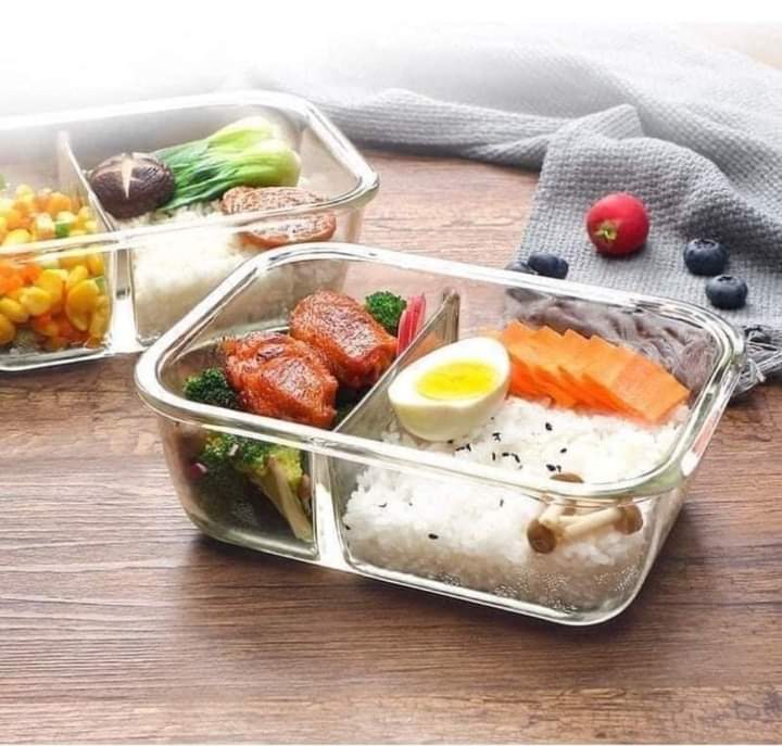 combo 3 hộp thủy tinh cao cấp 2 ngăn 110k