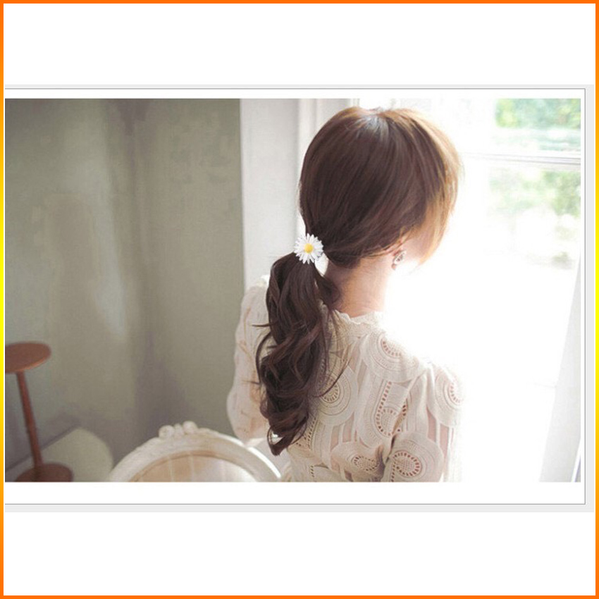 [HOT TREND] Dây cột tóc, kẹp tóc hoa cúc xinh xắn-Hanberi