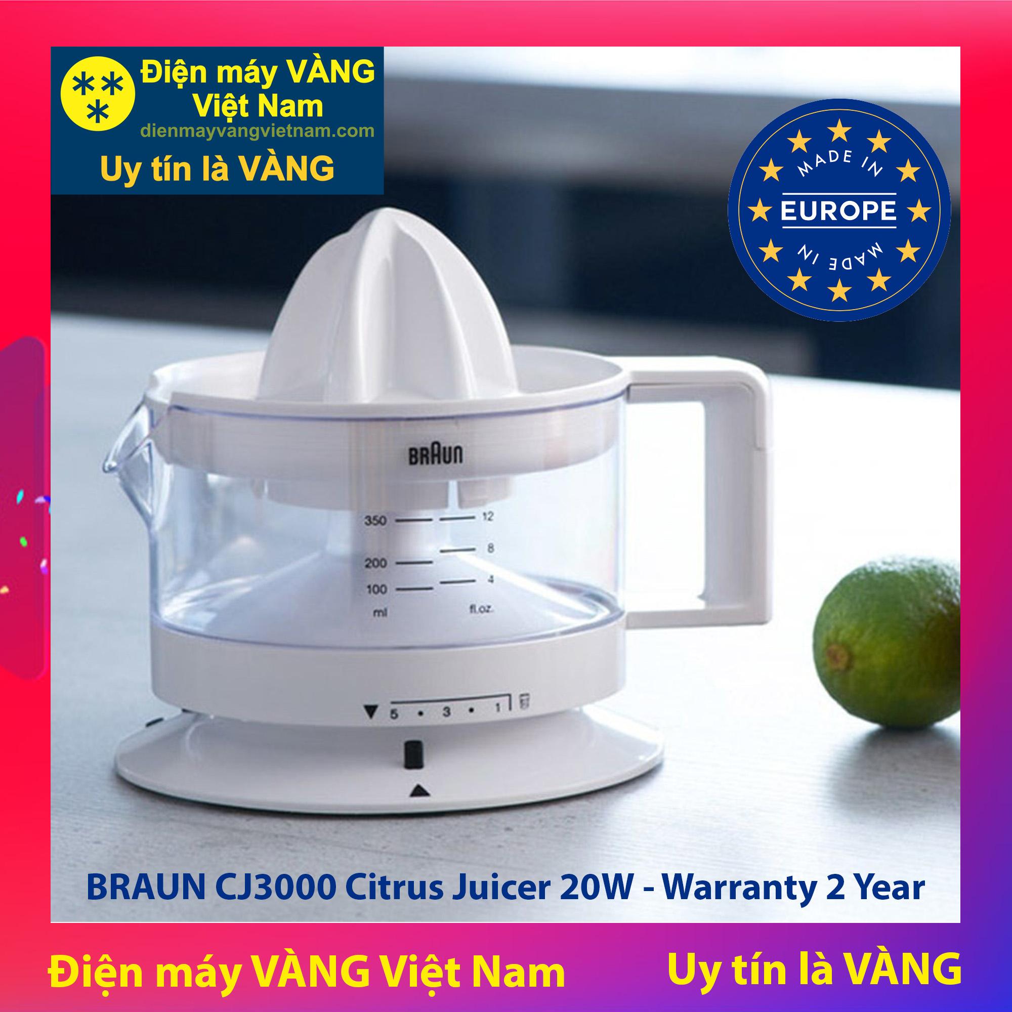 Máy vắt cam cao cấp Braun CJ3000