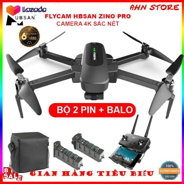 [COMBO 2 PIN+ BALO] Flycam Hubsan Zino Pro camera 4k Gimbal trống rung 3 Trục thời gian bay 23 phút tầm xa lên đến 4Km - BẢO HÀNH 6 THÁNG