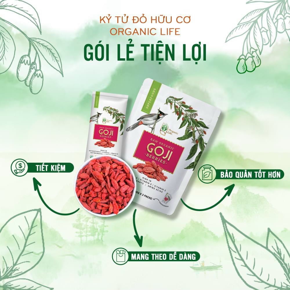 Kỷ Tử Đỏ Hữu Cơ Organic Life 200g