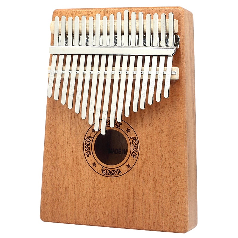 Kalimba Thumb Piano 17 Keys Mahogany Wooden Finger Percussion for Music Lover Beginners Children Malaysia