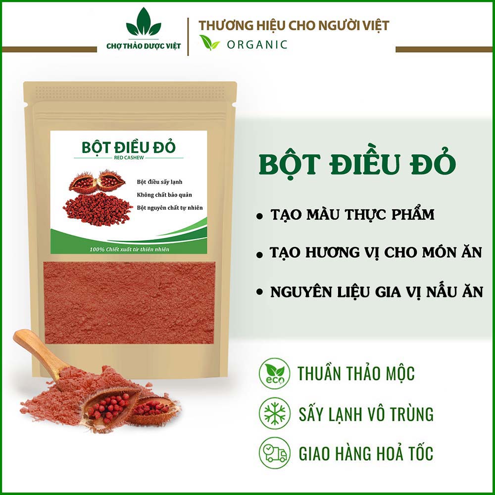 Bột hạt điều đỏ - Chợ Thảo Dược Việt
